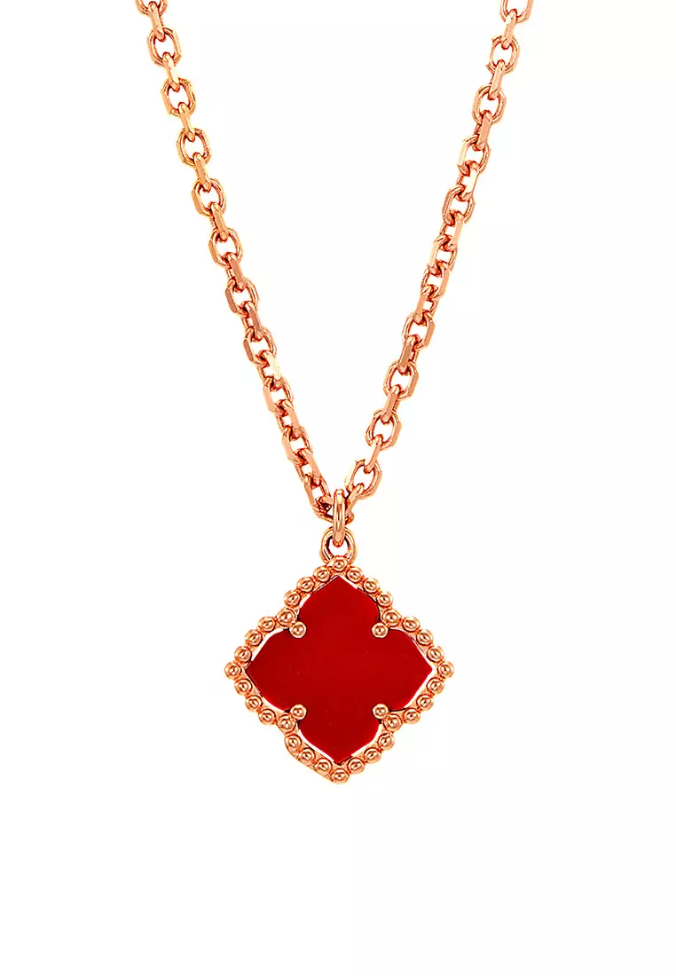 HABIB AL-ZAHRA | Carnelian Necklace in 750/18K Rose Gold 561031224(RG)-CARN