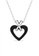 Her Jewellery black and silver Heart Ceramic Pendant (Black) - Made with premium grade crystals from Austria HE210AC67TIASG_3