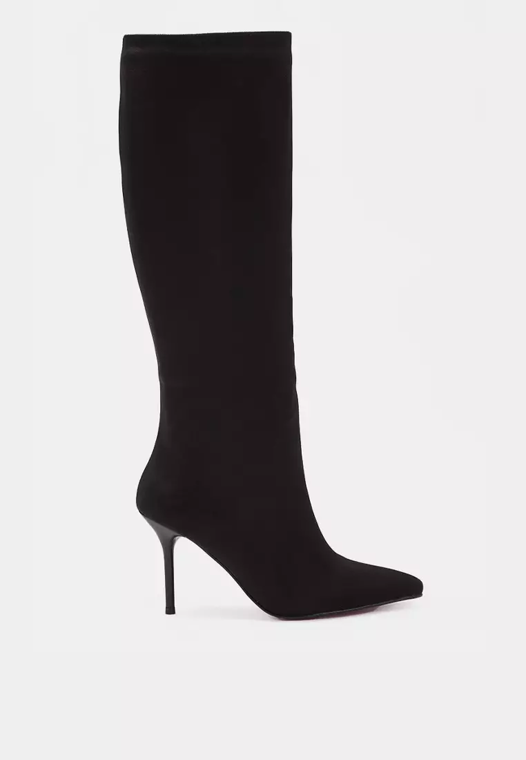 Trendyol Red Sole Pointed Toe Heeled Boots