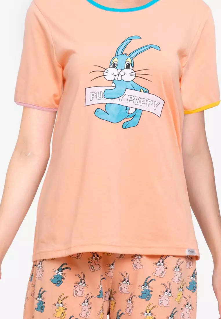 Pyjama Pijama Short Sleeve Short Pants Sleepwear