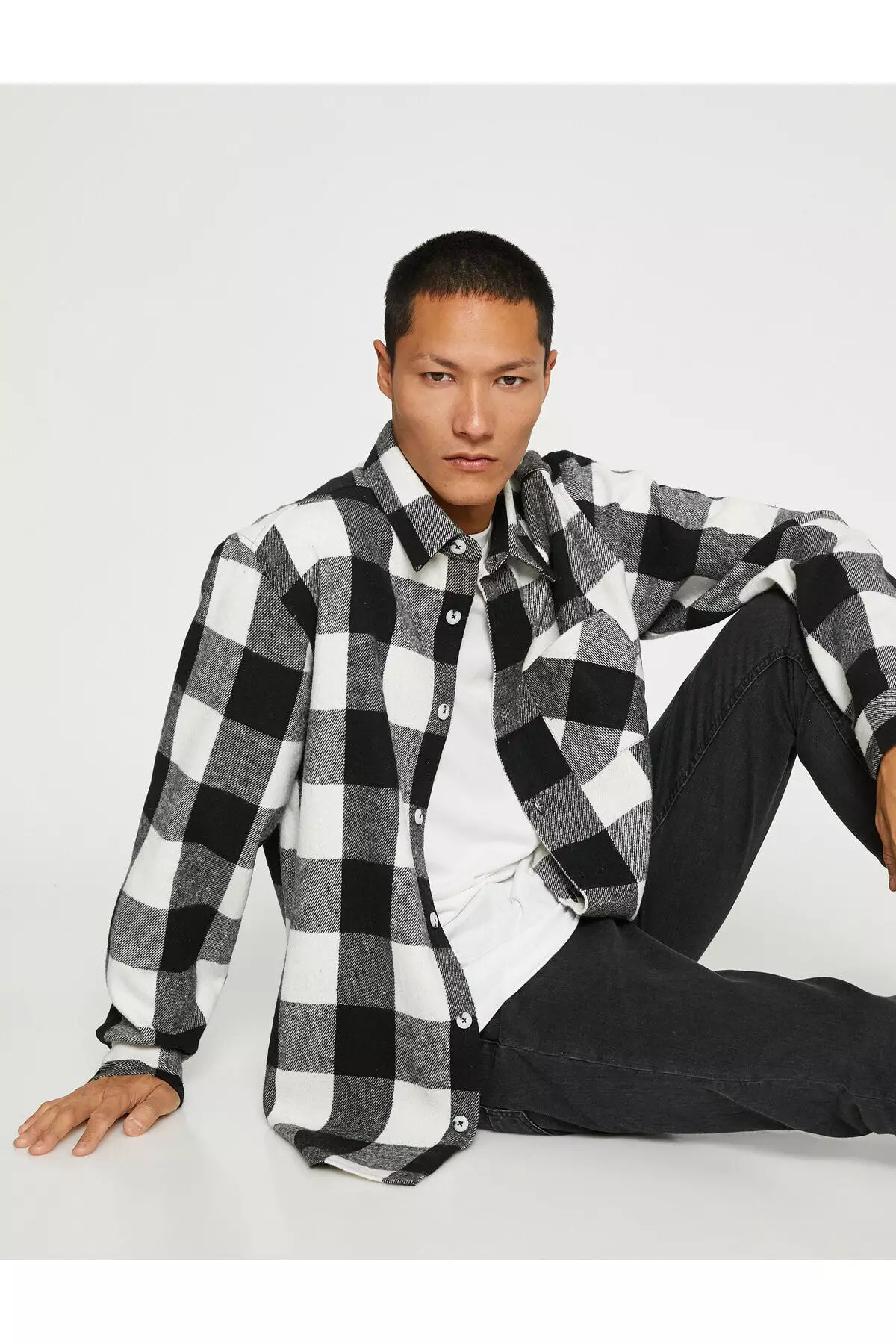 Checkered dress clearance shirt