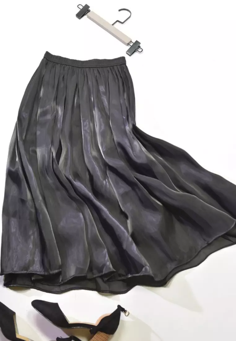 Olive green skirts online yarn