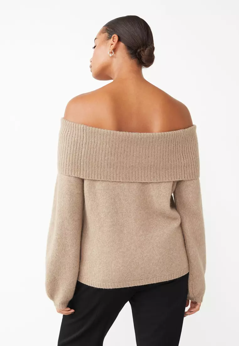 Off-Shoulder Knit Top