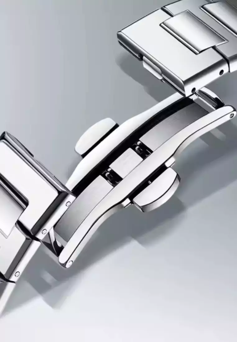 Unisex Automatic Watch, 40mm Stainless Steel Watch Case, Stainless Steel Bracelet