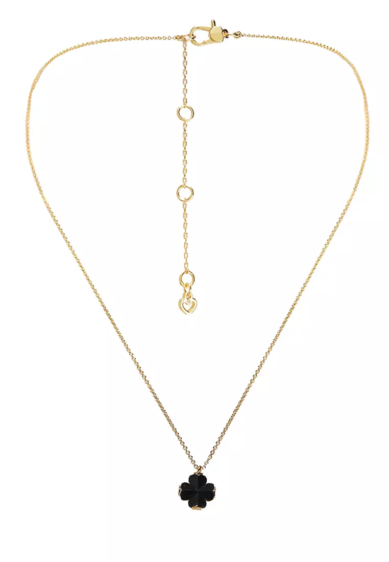 Spade Flower Mini Pendant Necklace