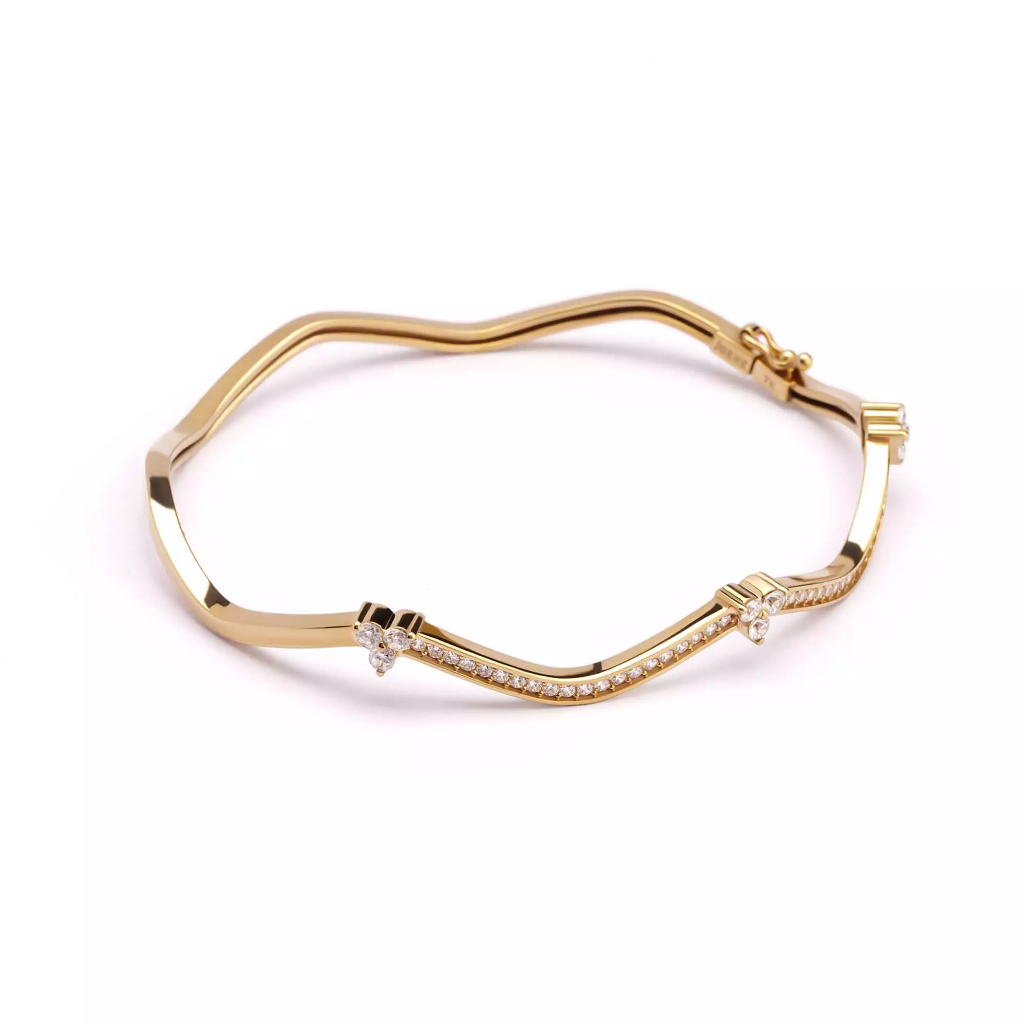Gelang Emas 7k - Widya Gold Bangle - Adorn Collection 02 - Juene Jewelry
