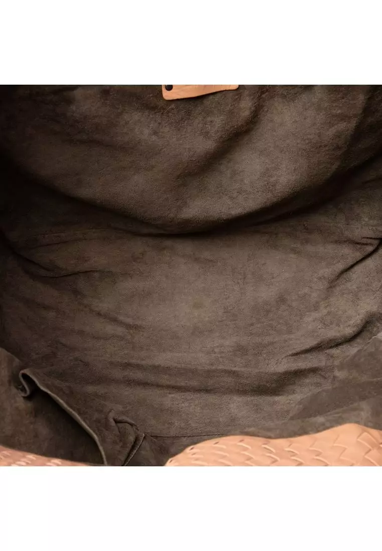 Pre-Loved Bottega Veneta Large Nappa Intrecciato Cesta Tote