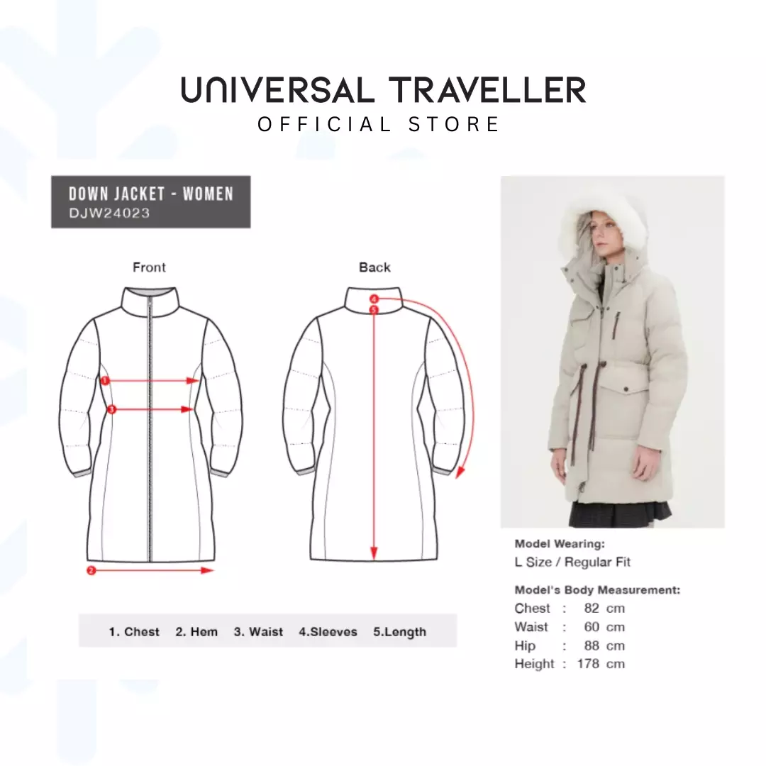 Universal Traveller FAUX FUR TRIMMED DOWN JACKET DJW24023