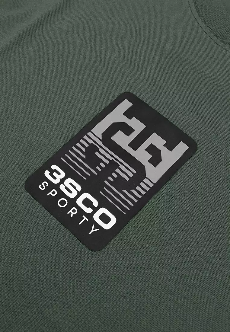 3Second Men's T-Shirt Short Sleeve Relaxed Fit Cotton Sporty Mogu C800325