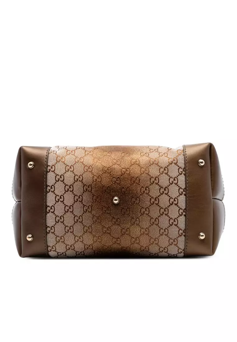 Pre-Loved Gucci Gg Lurex Heart Bit Shoulder Bag