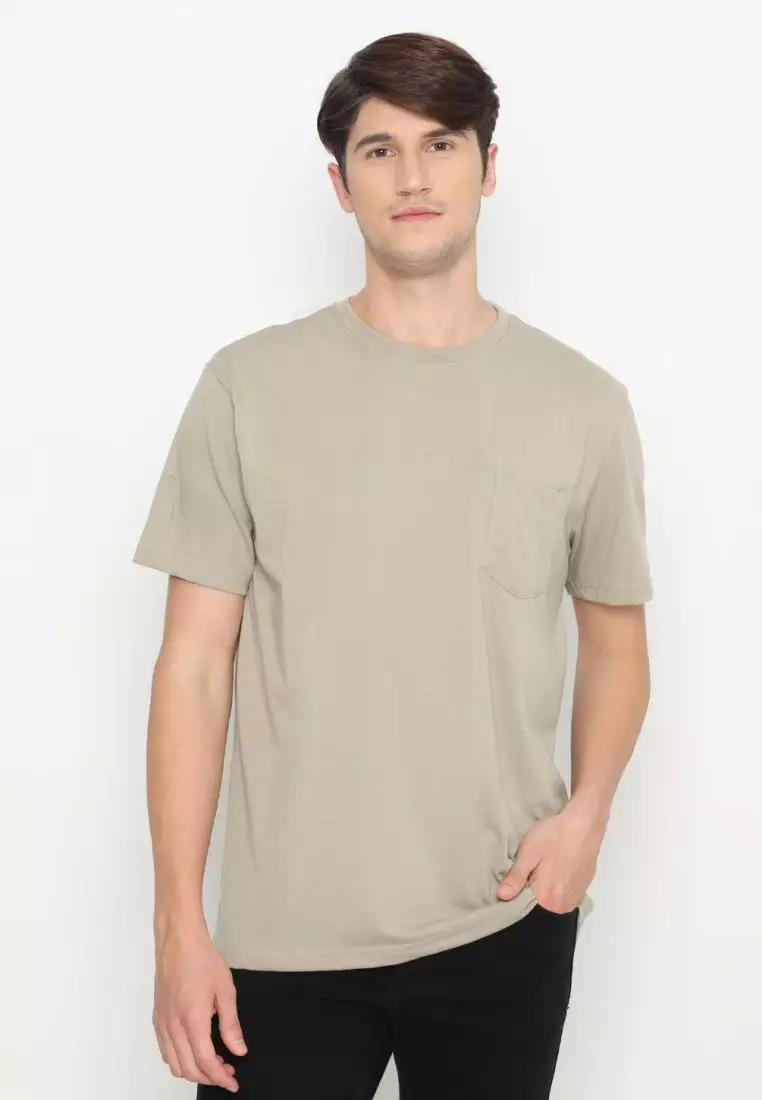 MATSUDA Kaos Polos Pocket T Shirt Cotton Chuo