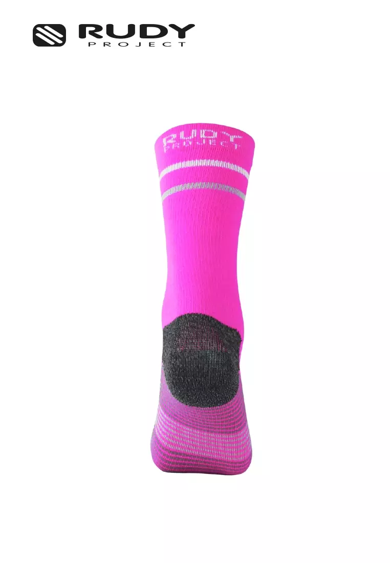 Buy Rudy Project Crew Cut Sports Socks – Pink Fluo | Breathable | 2026 ...