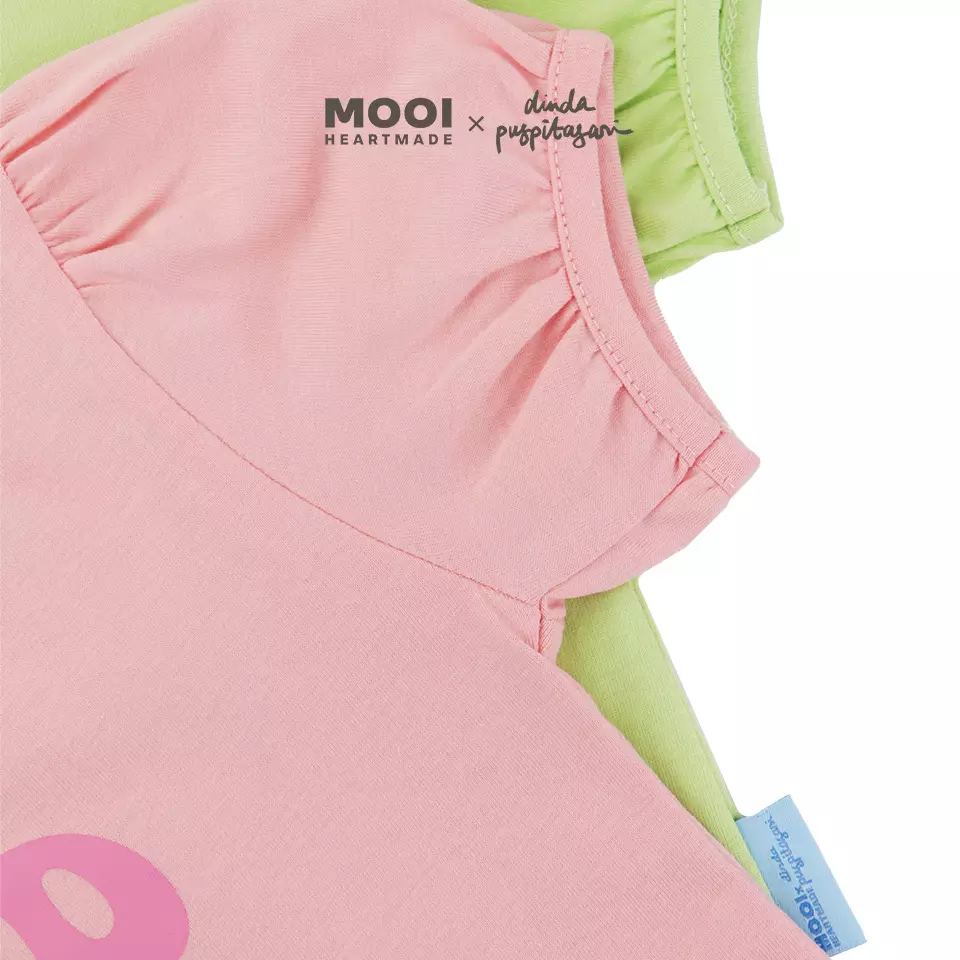 Mooi X Dinda Puspitasari Kaos Anak Perempuan T-shirt Graphic Tee Girls - Violet