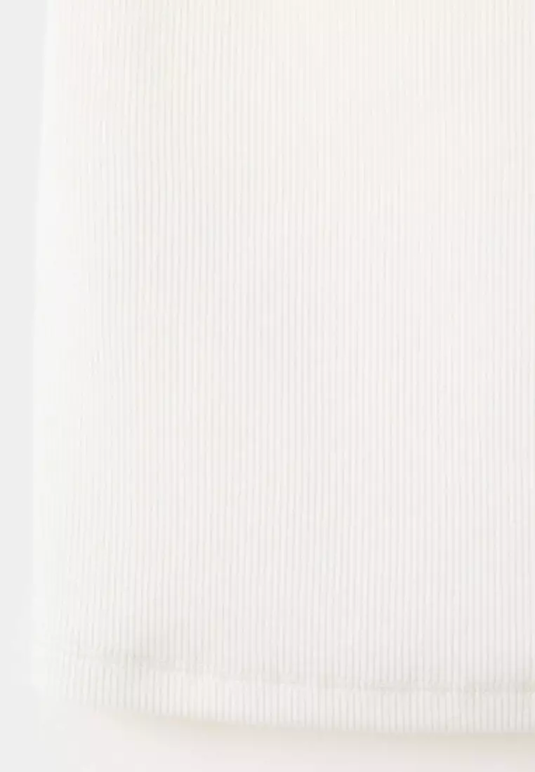 Ribbed Cotton-Blend Top