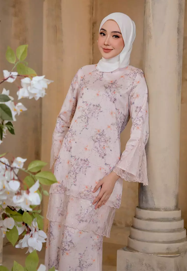 Kesuma Luxe Kurung Modern with Sequin Lace