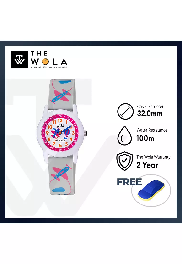 Watch By Citizen V22A-021VY Kids Analog Watch with Grey Resin Strap
