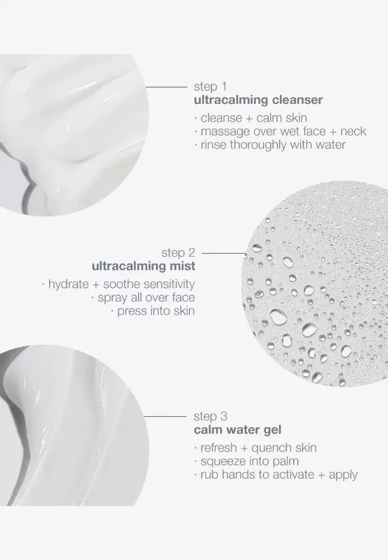 sensitive skin rescue kit, calms, soothes, and hydrates