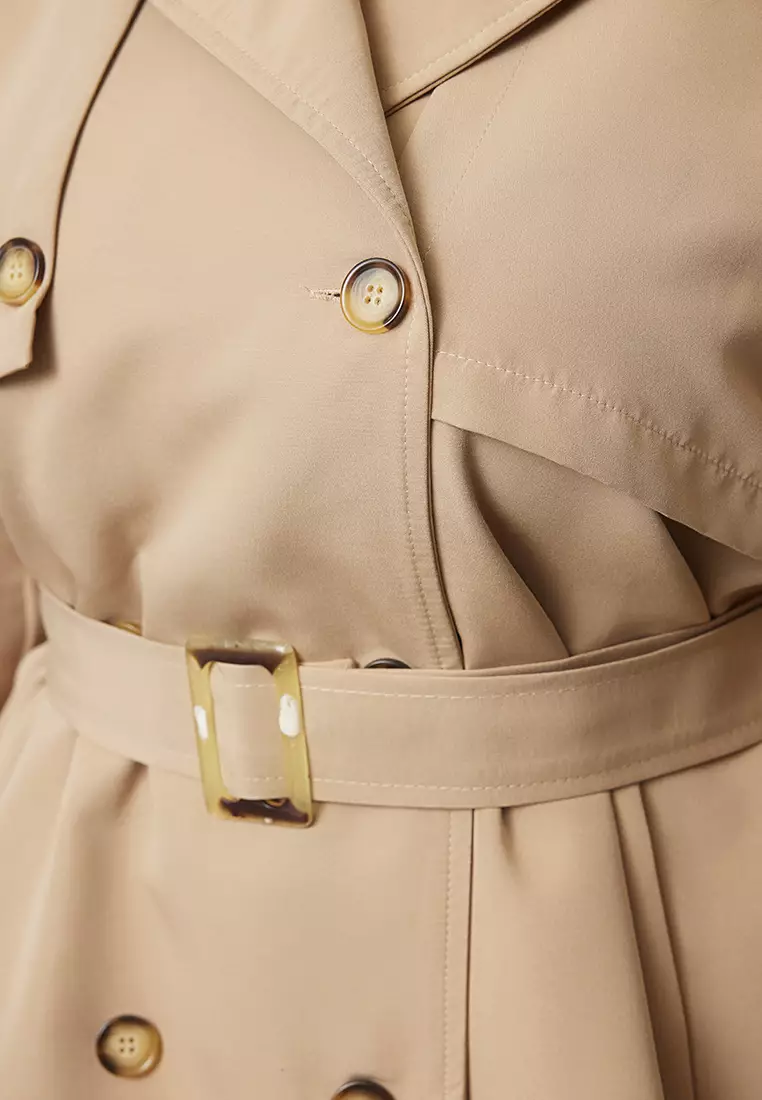Buy Trendyol Plus Size Trench Coat 2025 Online ZALORA Philippines