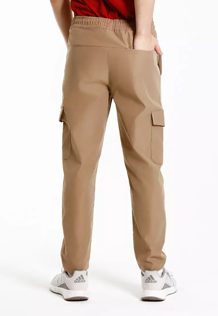 Forest Elastic Waist Trousers Cargo Long Pants Men | Seluar Panjang Lelaki - 10791-13Khaki