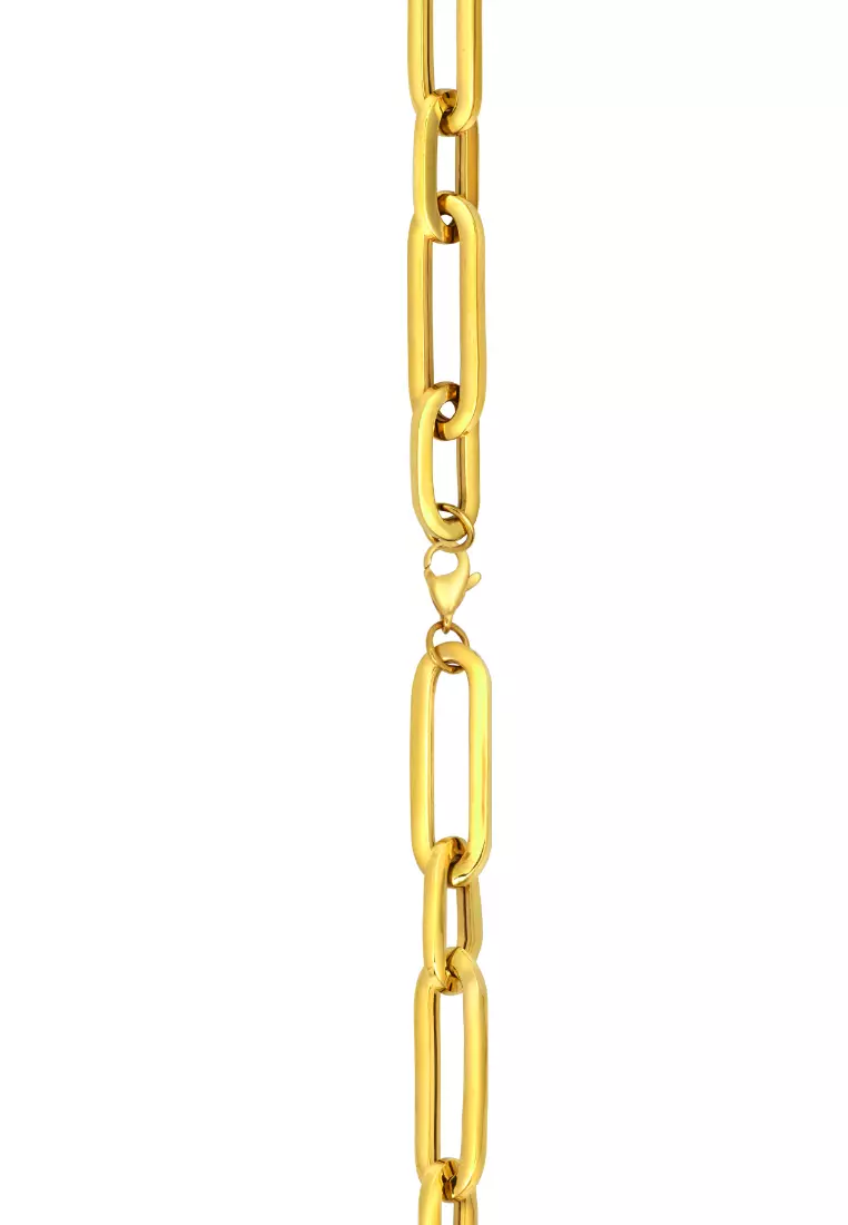 TOMEI Lusso Italia Chain Linked Bracelet, Yellow Gold 916