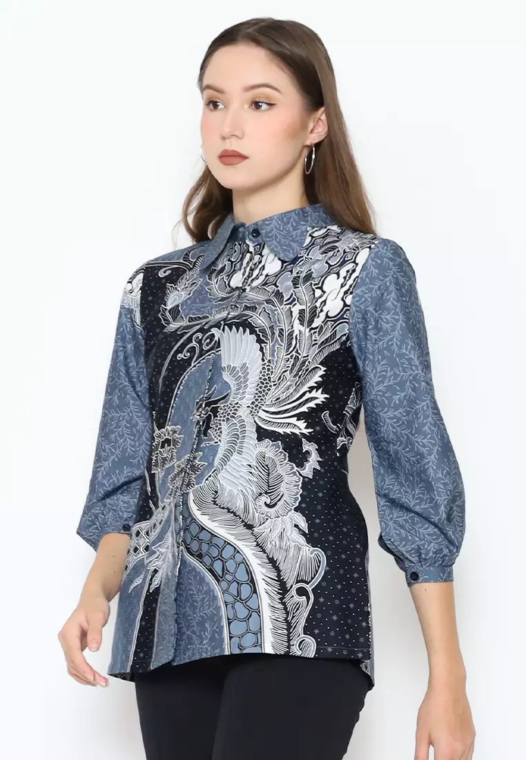 Hadinata Batik Wanita Superfine Blouse Sita Satriya
