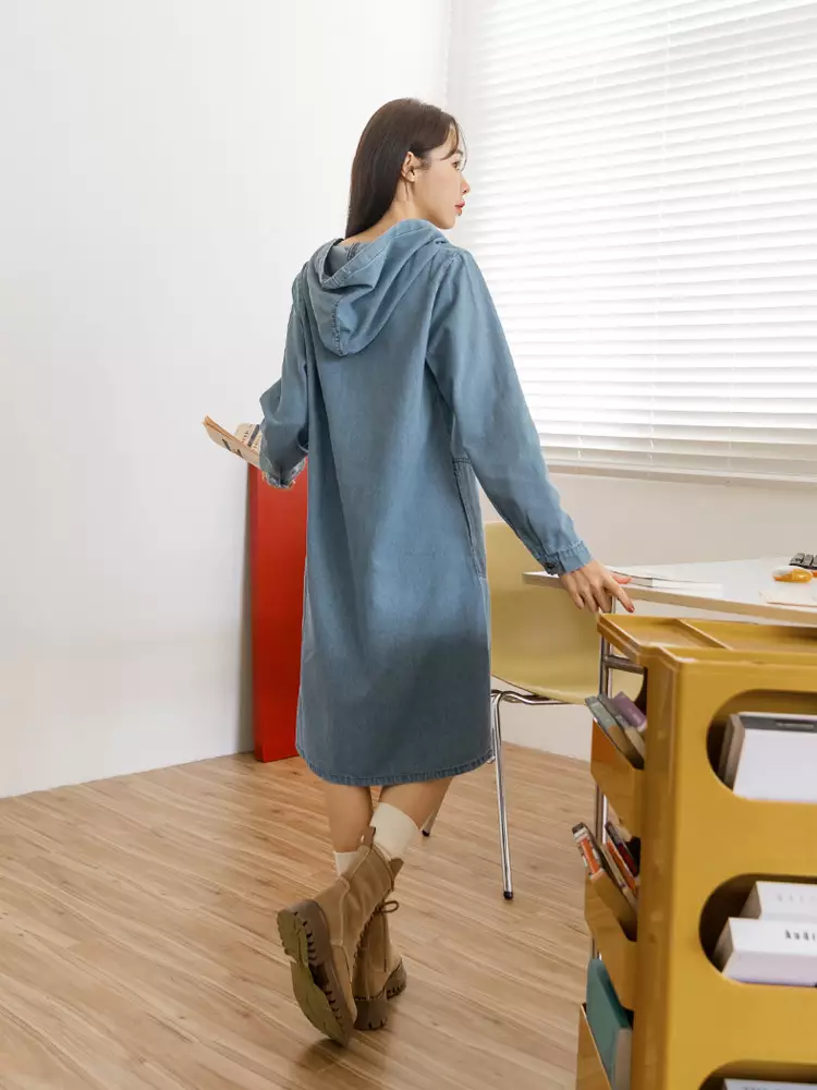 white christmas dresses SO MANY QUESTIONS FRAYED DENIM HOODIE MINI DRESS – AKIRA