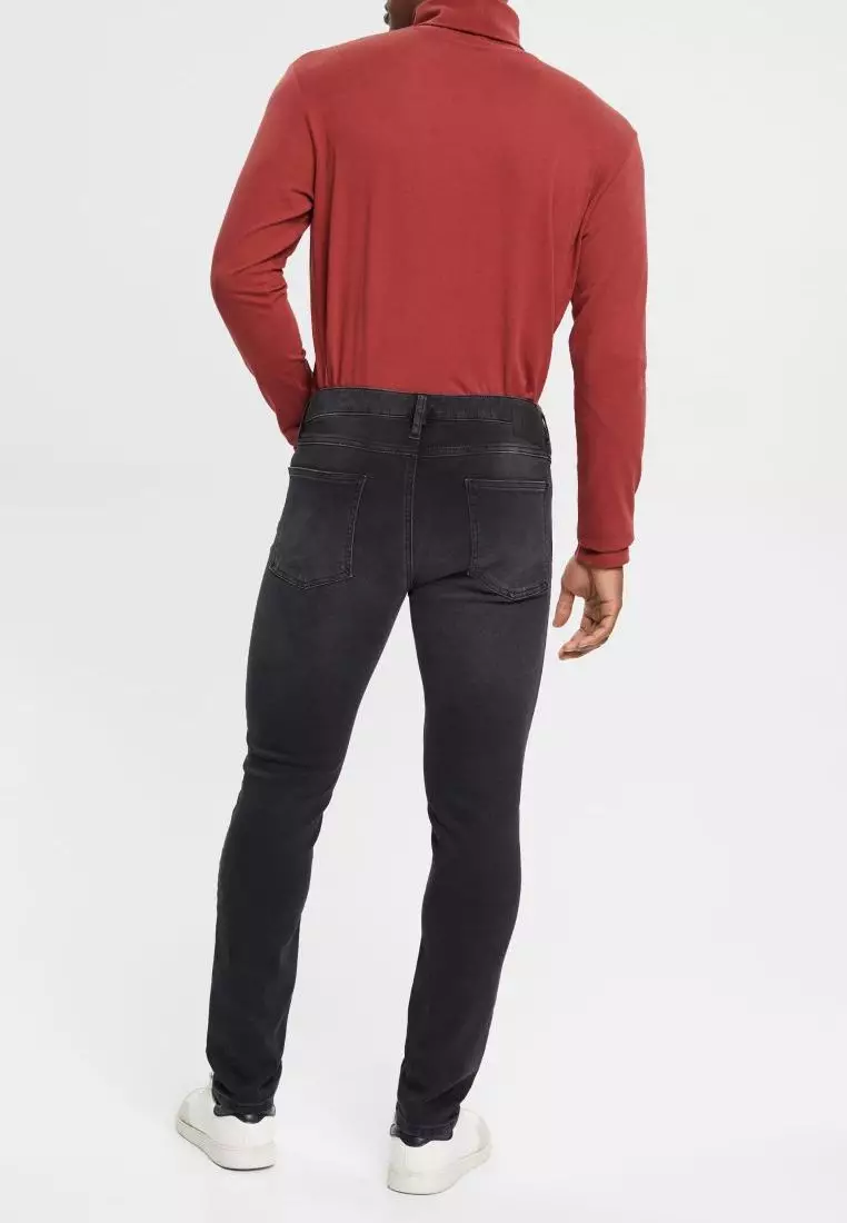 ESPRIT - Straight leg stretch jeans at our online shop