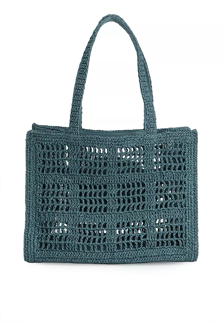 Ella Hand-Crocheted Small Tote Bag (nt)