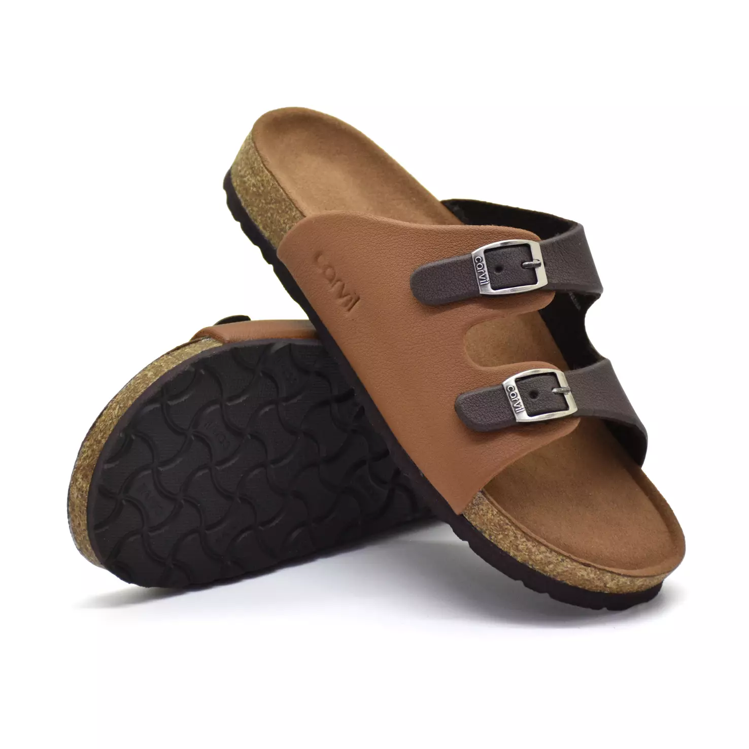 Carvil Sandal Anak Berlin-02 TP Dark Brown/Stone