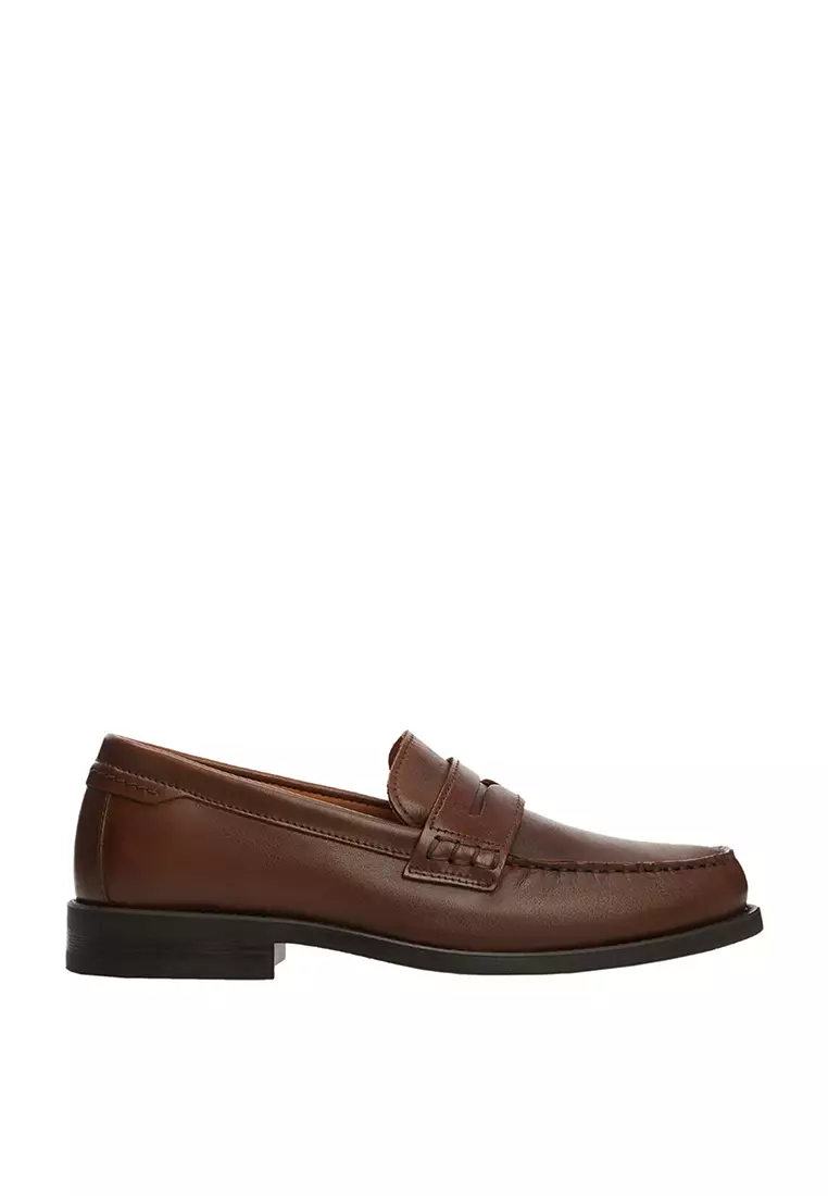 Discount on MANGO Man  shoes - SKU: Leather Penny Loafers