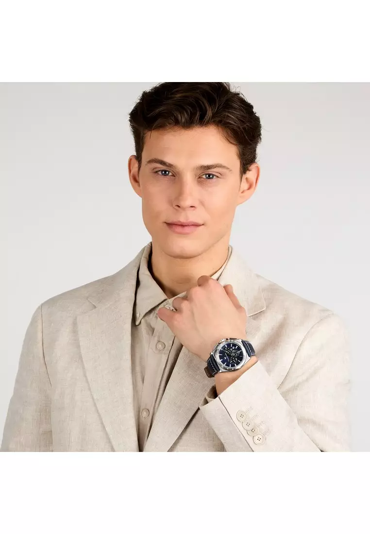 【2年保養】瑪莎拉蒂Velocita' 43mm 男士石英腕錶 R8871652001 Japan Movement