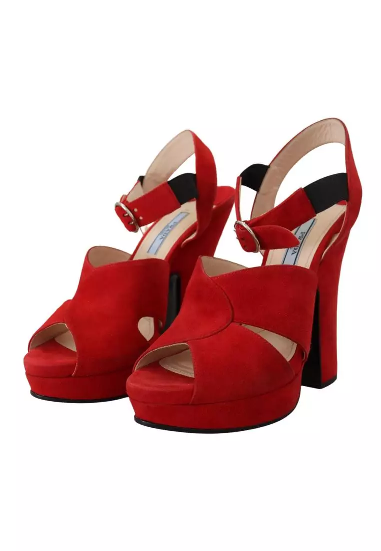 Quarter strap sale platform sandal prada