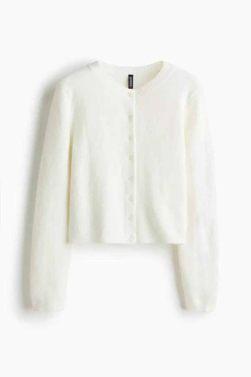 Fine-knit cardigan