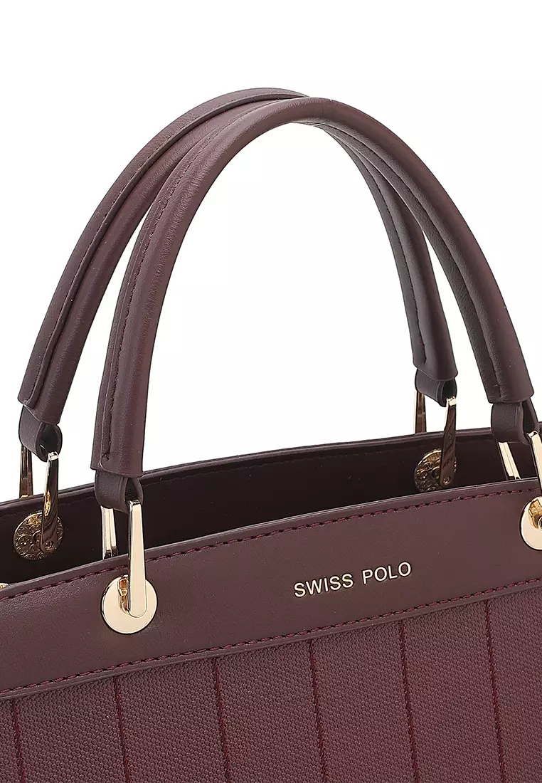 Women's Top Handle Bag / Sling Bag / Crossbody Bag / Shoulder Bag - Maroon
