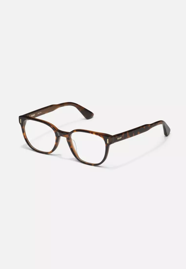 QUAY Double Click Optical Eyeglasses - Coffee Tort