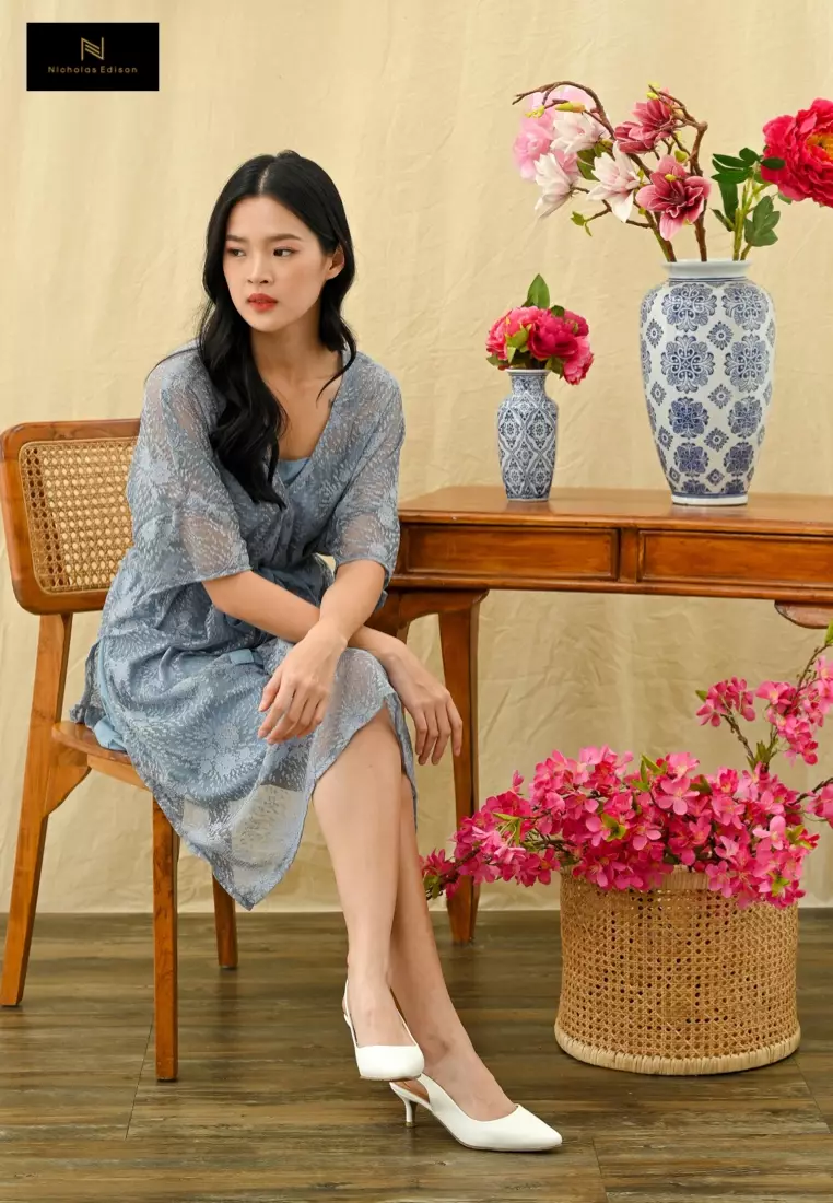 Nicholas Edison Heel Luxo White