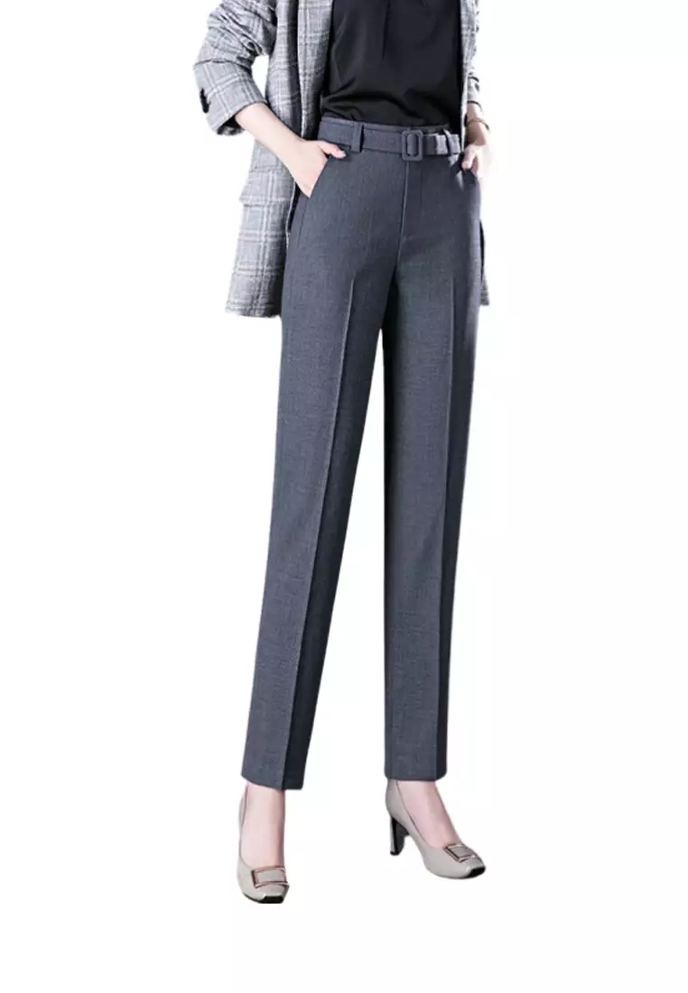 Autumn Spring Office Ladies Business Casual Formal Dress Pants Women Black  Grey Skinny Suit Pants Womens Slim Work Trousers - AliExpress