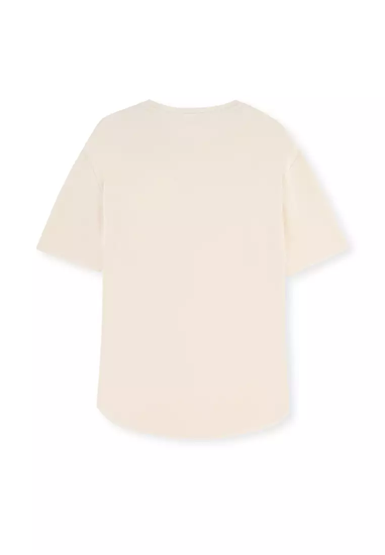 Dagnaiw Melange T-Shirt - Ecru