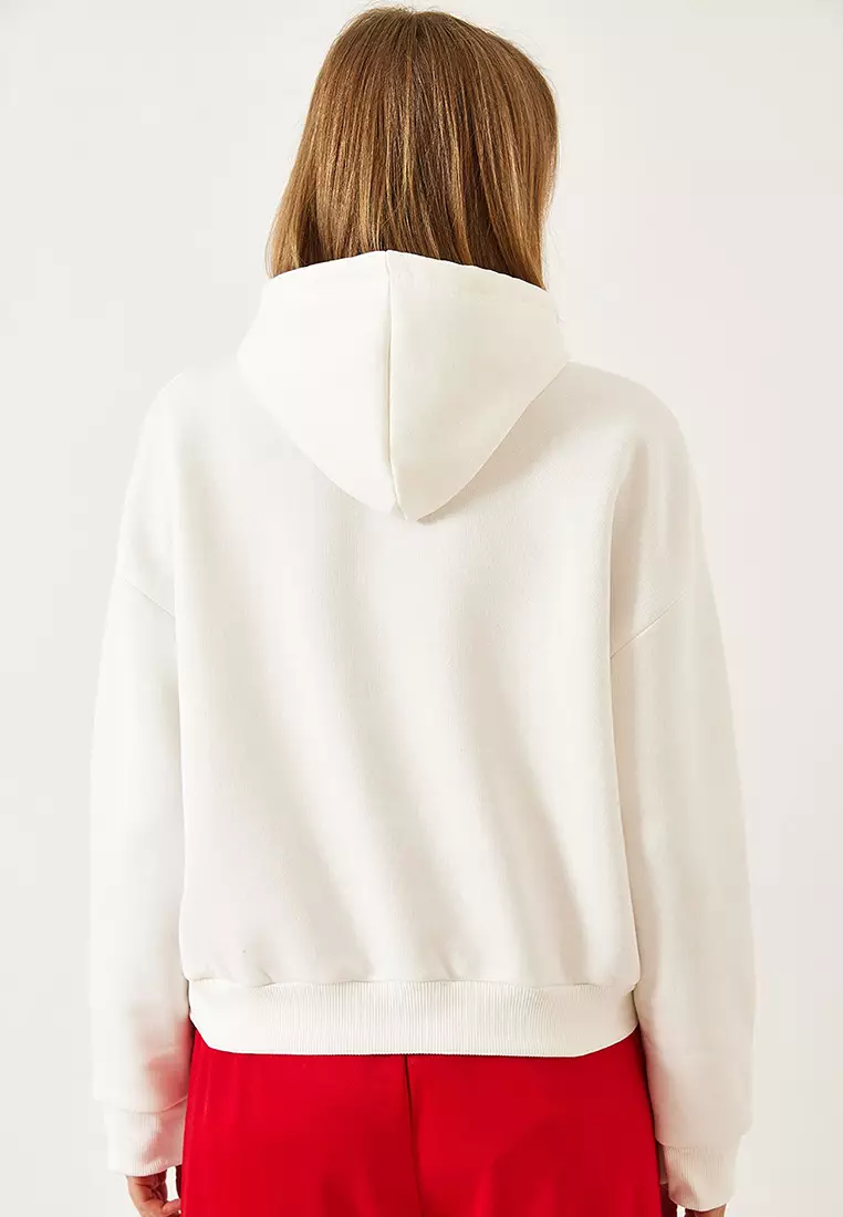 Women's Hooded Three Thread Raised Sweatshirt 60351294