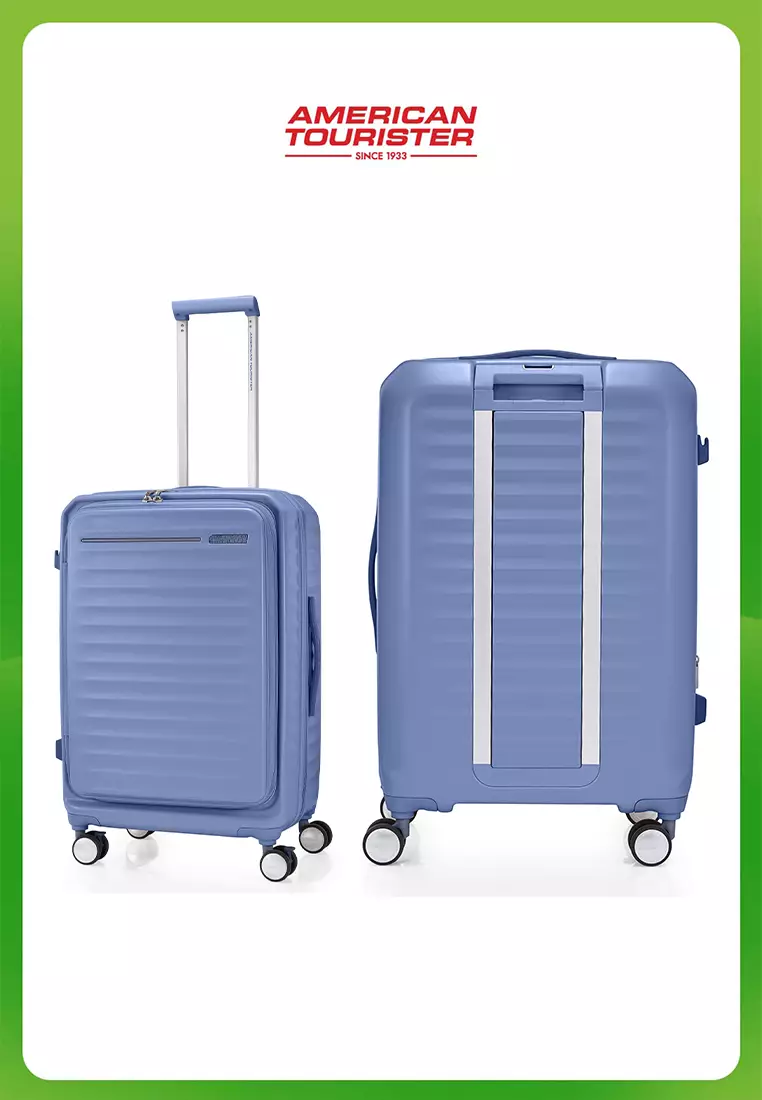 American Tourister Koper Hardcase Frontec Large 28 Inch Exp TSA OS - Elemental Blue