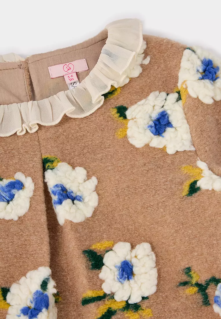 Dora Brown Flower Dress