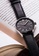 WULF 黑色 Wulf Alpha Silver and Black Leather Watch A77A1AC7F1C4BCGS_3