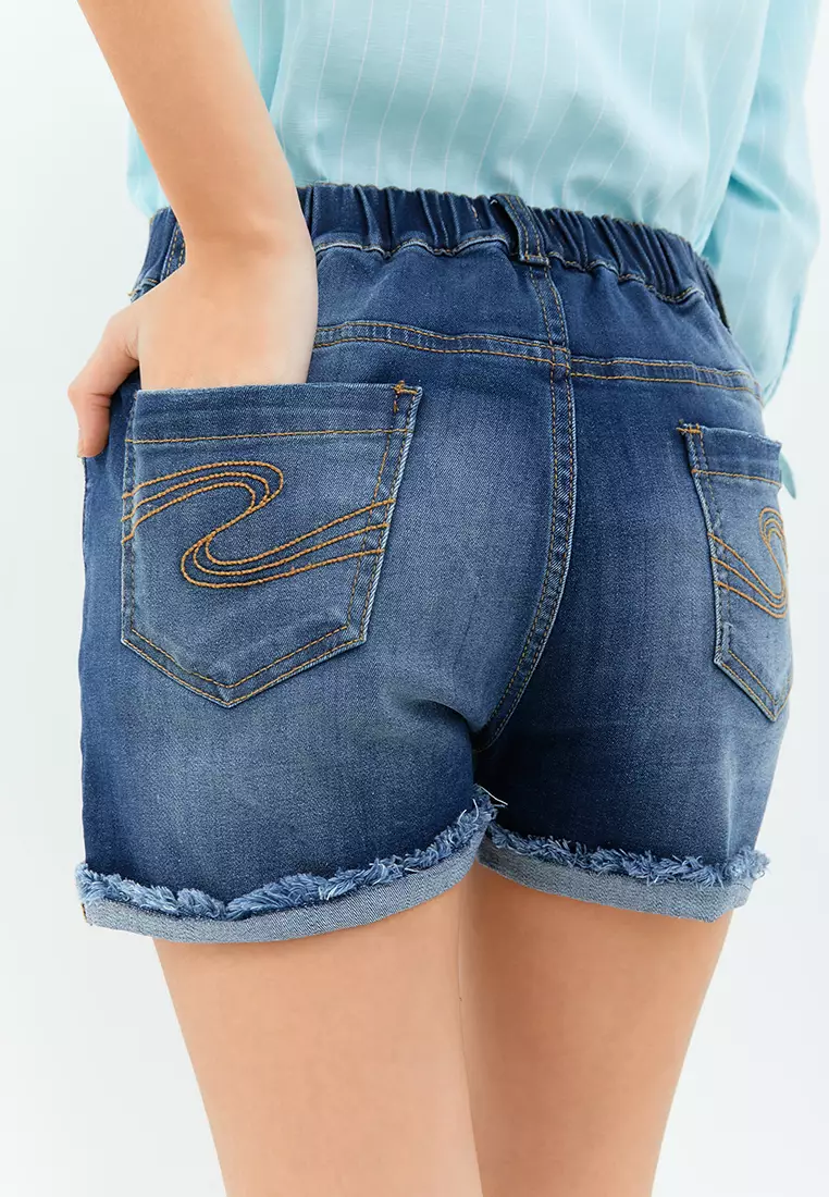 Short Jeans Medium Blue Unfinished 3509 (G.3509)