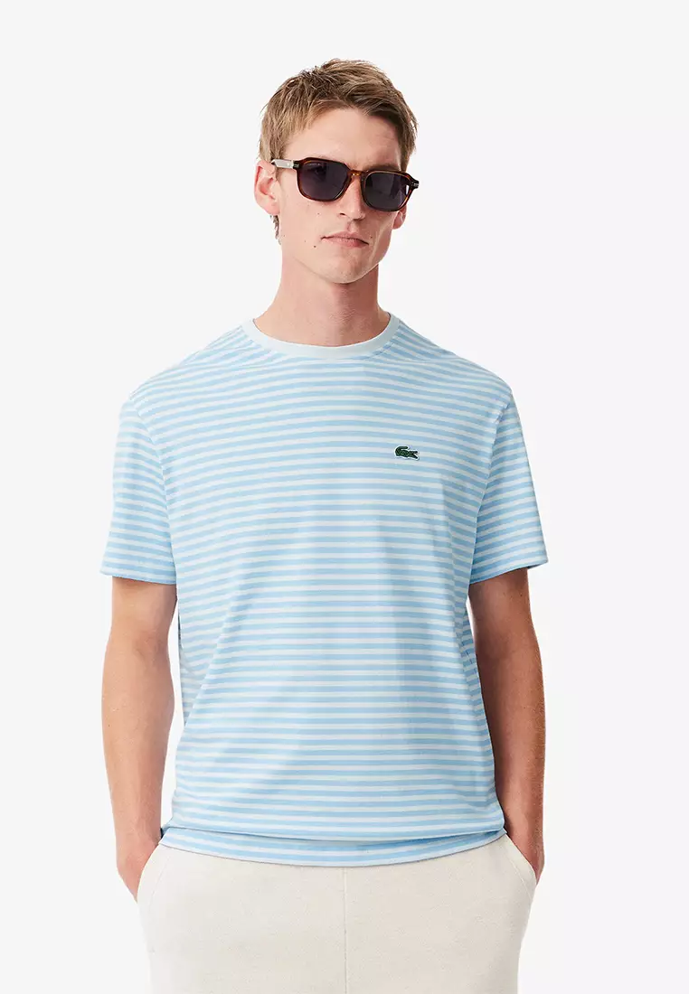 Buy Lacoste Striped Heavy Cotton T-shirt 2026 Online | ZALORA