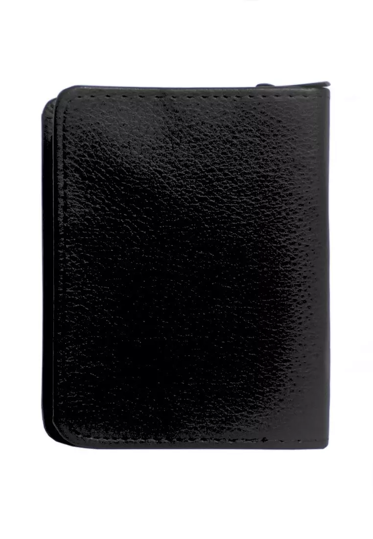 Zackly Lock Wallet Dompet Kartu Kulit 18 Slot Compact Design Material Kulit Leather ORIGINAL - Black