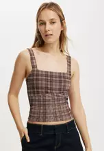 Penny Check Mushroom Brown/Multi