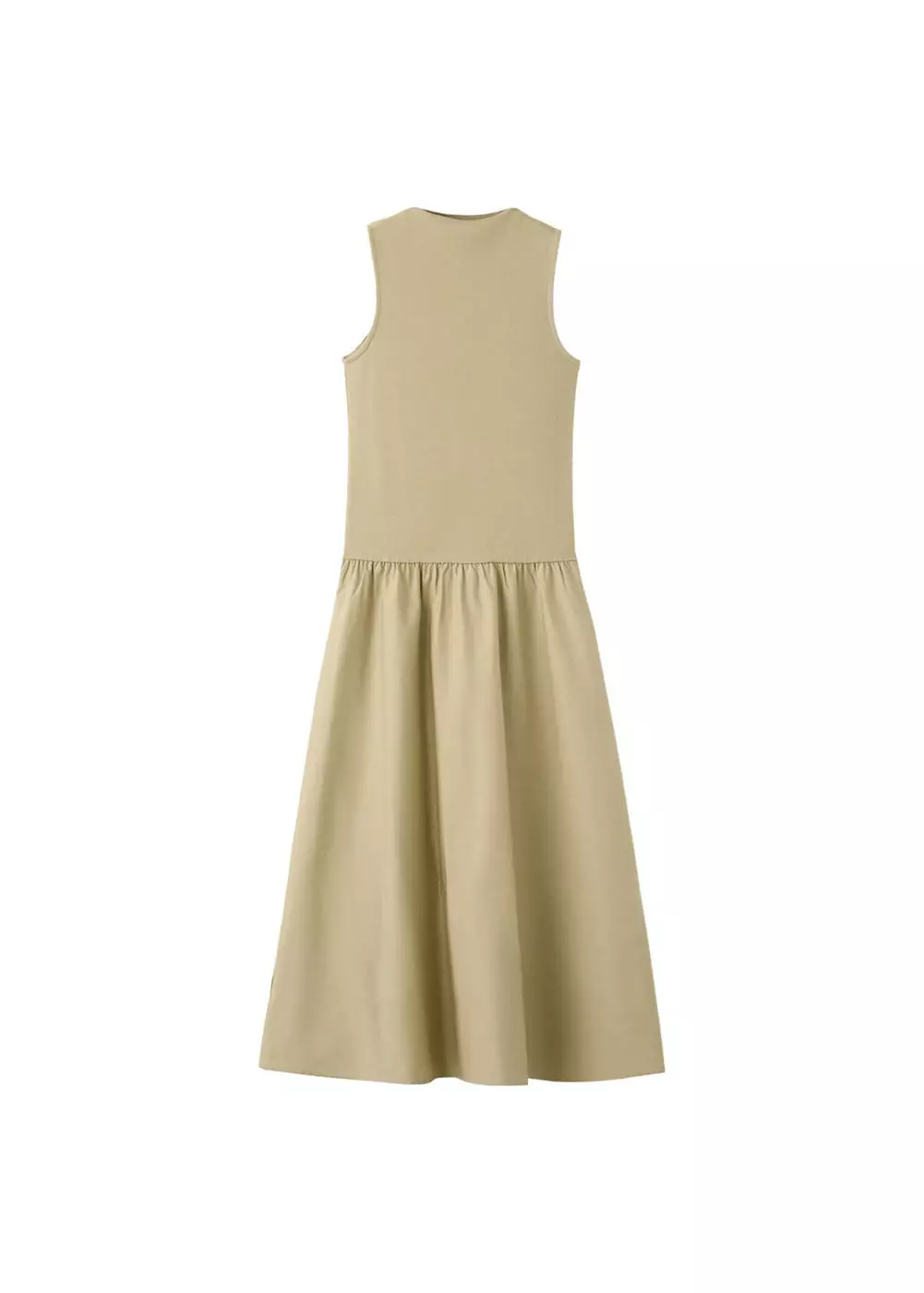 Gaun dengan bagian atas kontras