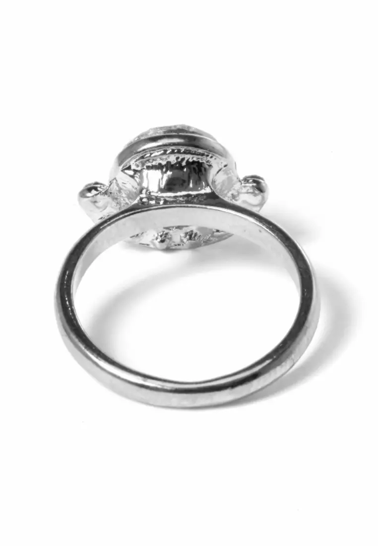 Cincin Diamond Casual Perhiasan Aksesoris Fashion Wanita Sliver - 1