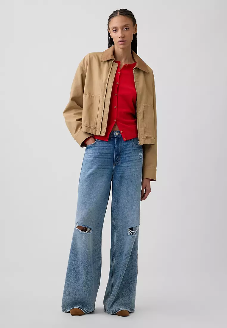 Crew Neck Cardigan