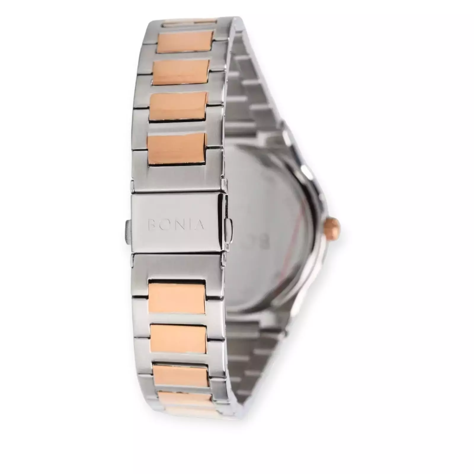 Bonia BNR192-1632 Silver Kombinasi Rosegold Dasar Hitam Cowok